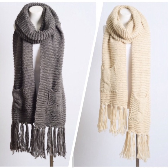 Last 1 ! New Oversized Scarf w/Pockets - Picture 8 of 8